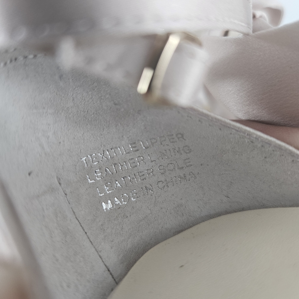 Bella Belle Blush Pink Mariee Wedding/Evening Pink Heels Shoes With Bows - Picture 15 of 15